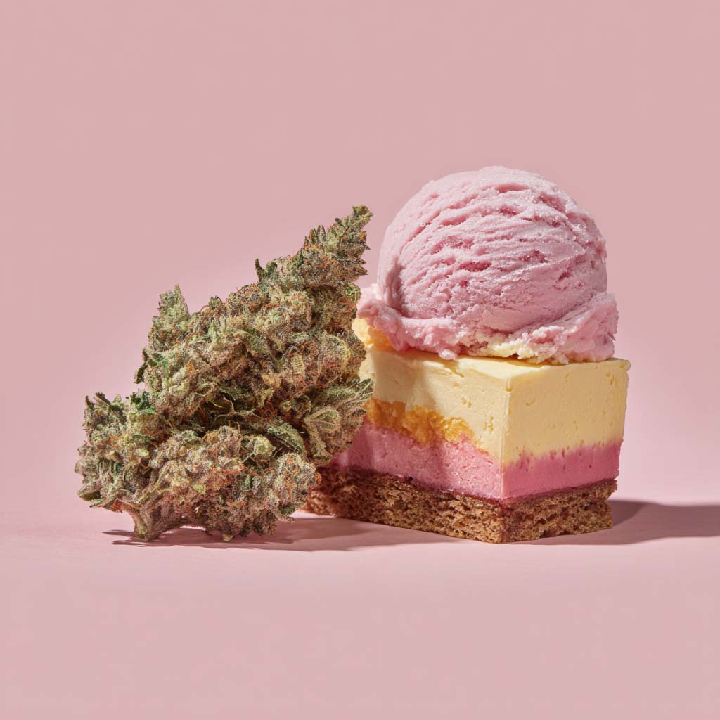 Cannazen Shop Cannabis Weed Sorte Aroma Geschmack Cake Kuchen Erdbeere Eis Ice Cream