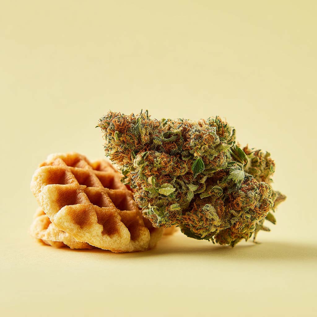 Cannazen Shop Cannabis Weed Sorte Aroma Geschmack Cake Kuchen Waffeln Puderzucker
